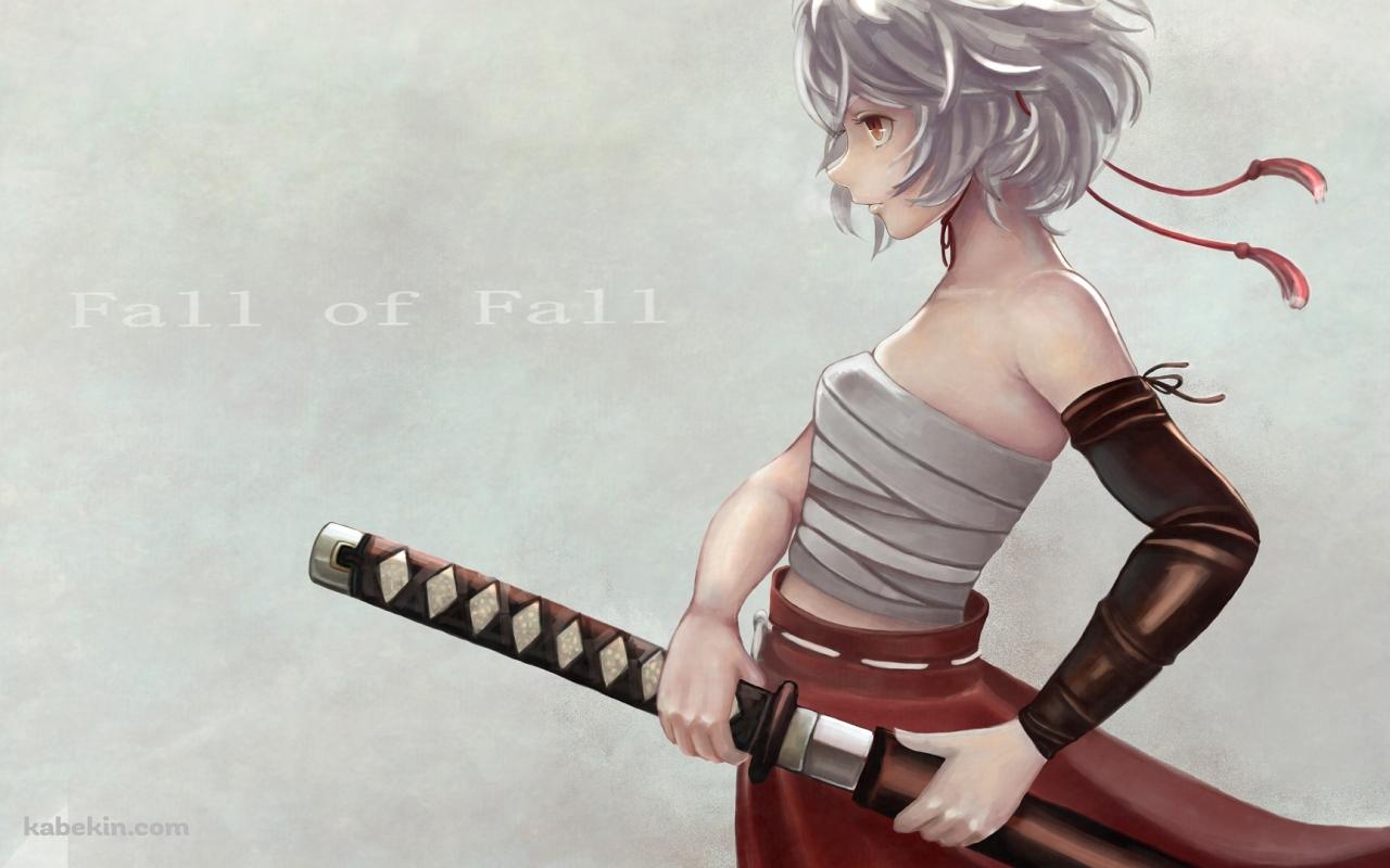 FALL OF FALL 刀を持つ少女の壁紙(1280px x 800px) 高画質 PC・デスクトップ用