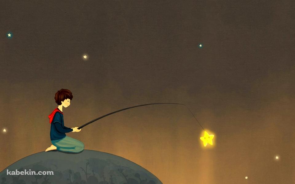 星の釣りの壁紙(960px x 600px) 高画質 PC・デスクトップ用