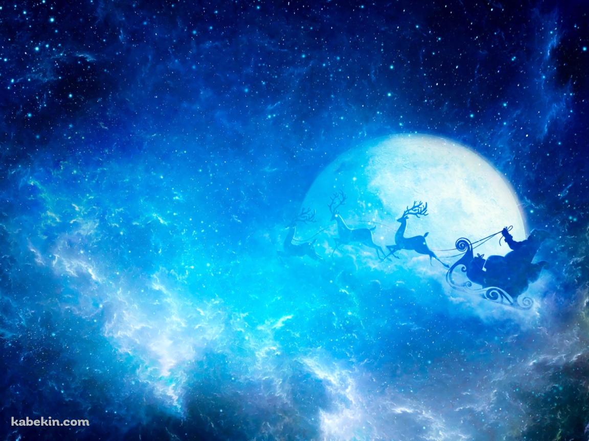 クリスマス トナカイ サンタさんの壁紙(1152px x 864px) 高画質 PC・デスクトップ用