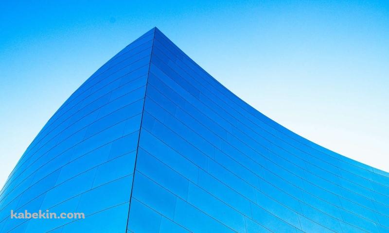青の建物の壁紙(800px x 480px) 高画質 PC・デスクトップ用