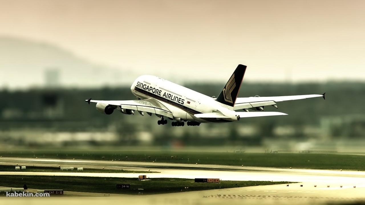 シンガーポール航空 飛行機の壁紙(1280px x 720px) 高画質 PC・デスクトップ用
