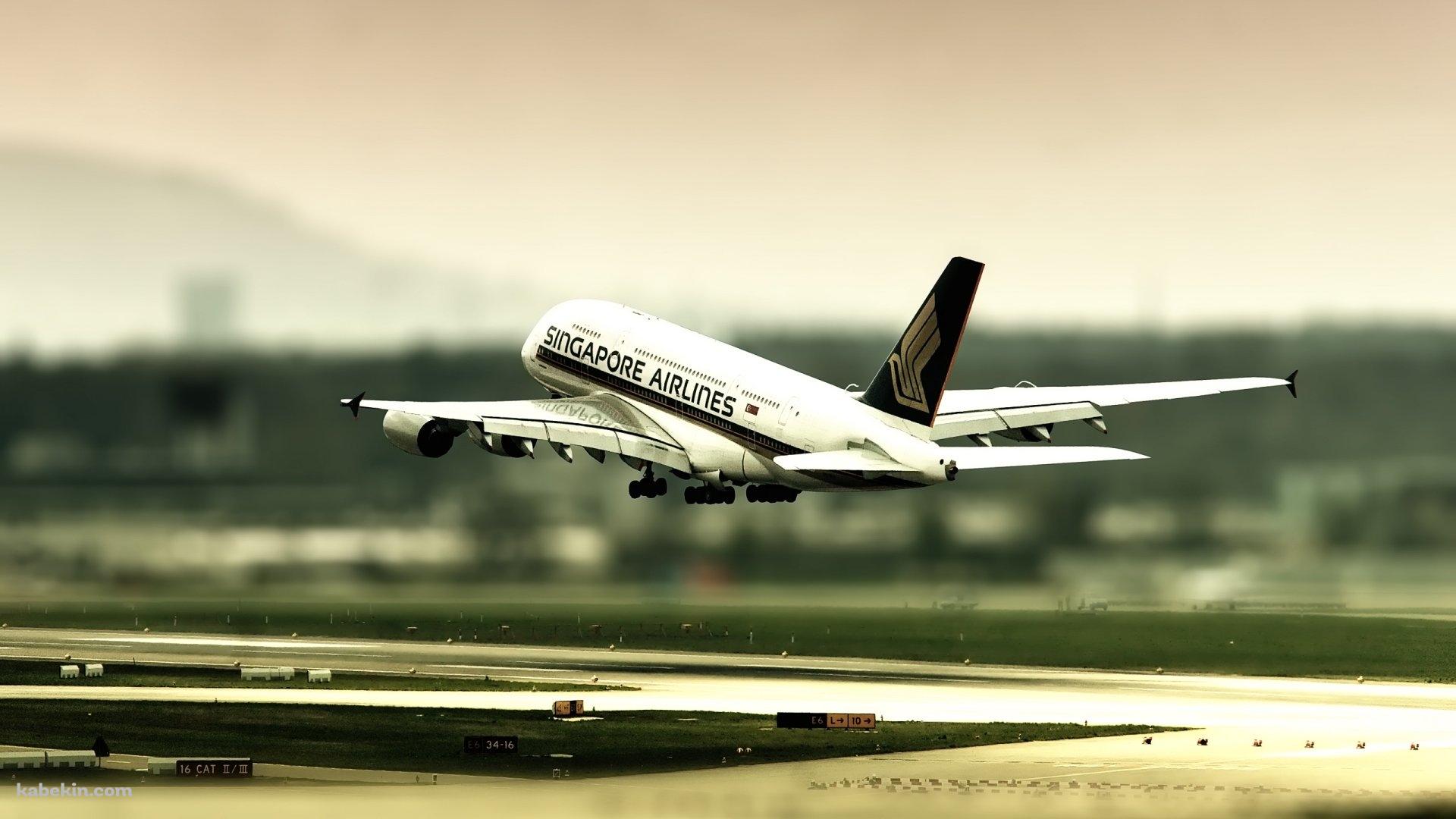 シンガーポール航空 飛行機の壁紙(1920px x 1080px) 高画質 PC・デスクトップ用