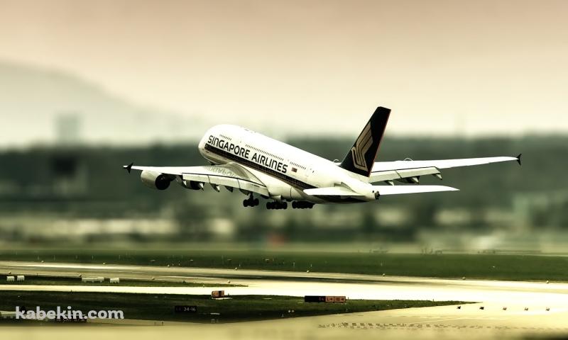 シンガーポール航空 飛行機の壁紙(800px x 480px) 高画質 PC・デスクトップ用
