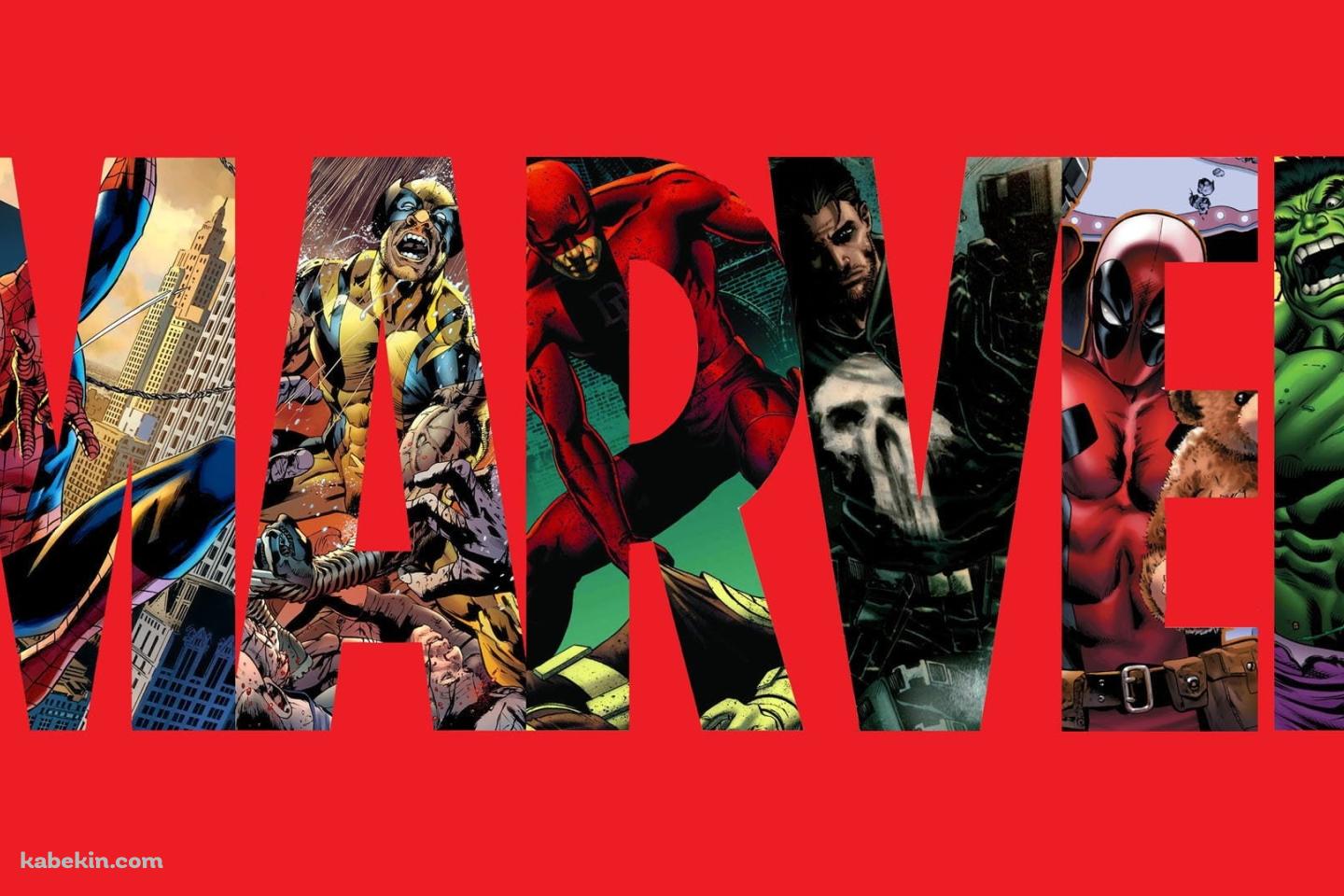 MARVEL マーベル タイポグラフィの壁紙(1440px x 960px) 高画質 PC・デスクトップ用