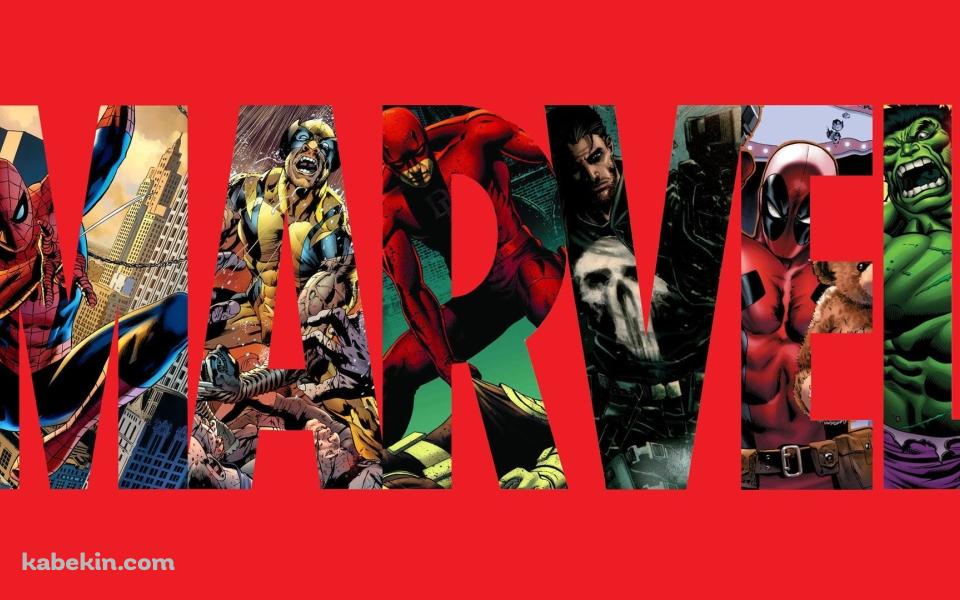 MARVEL マーベル タイポグラフィの壁紙(960px x 600px) 高画質 PC・デスクトップ用