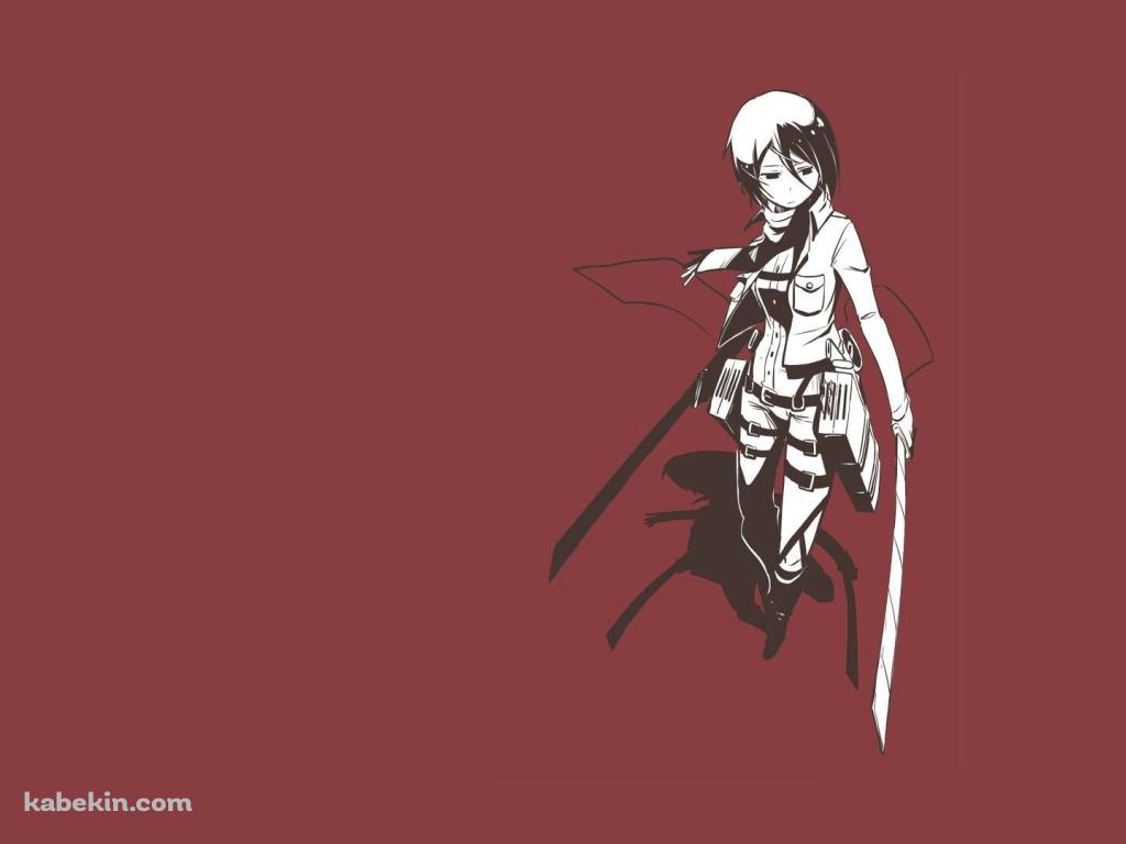 進撃の巨人 ミカサ・アッカーマンの壁紙(1024px x 768px) 高画質 PC・デスクトップ用