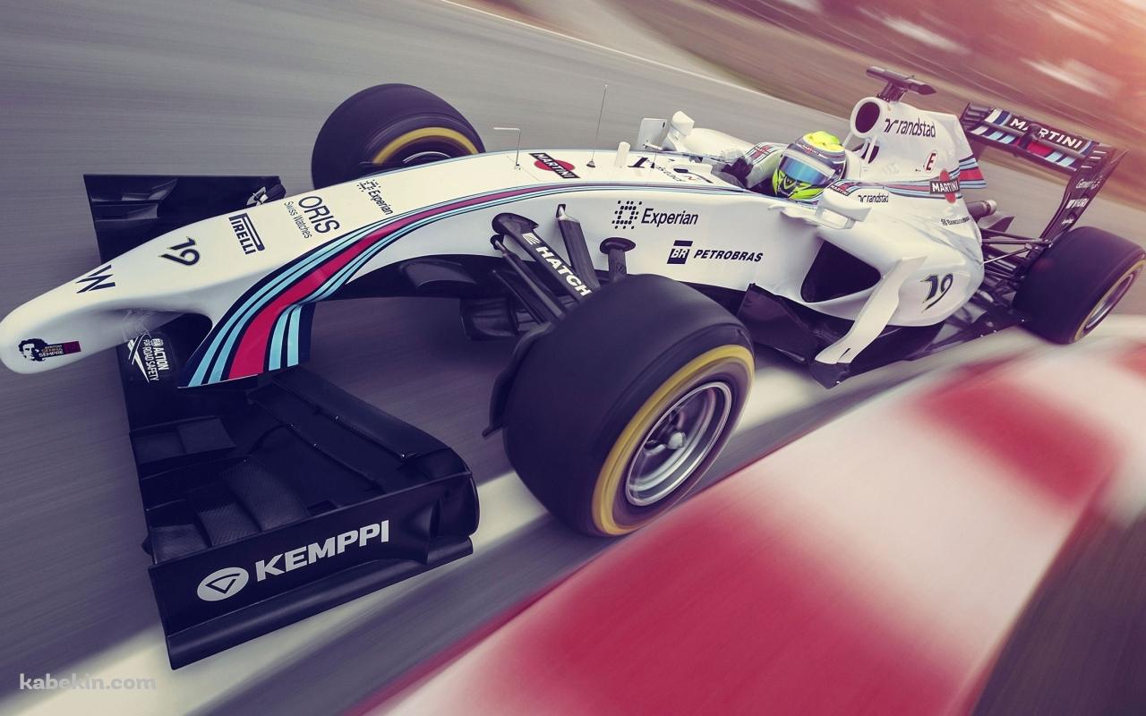 コーナーを曲がるF1カーの壁紙(1280px x 800px) 高画質 PC・デスクトップ用