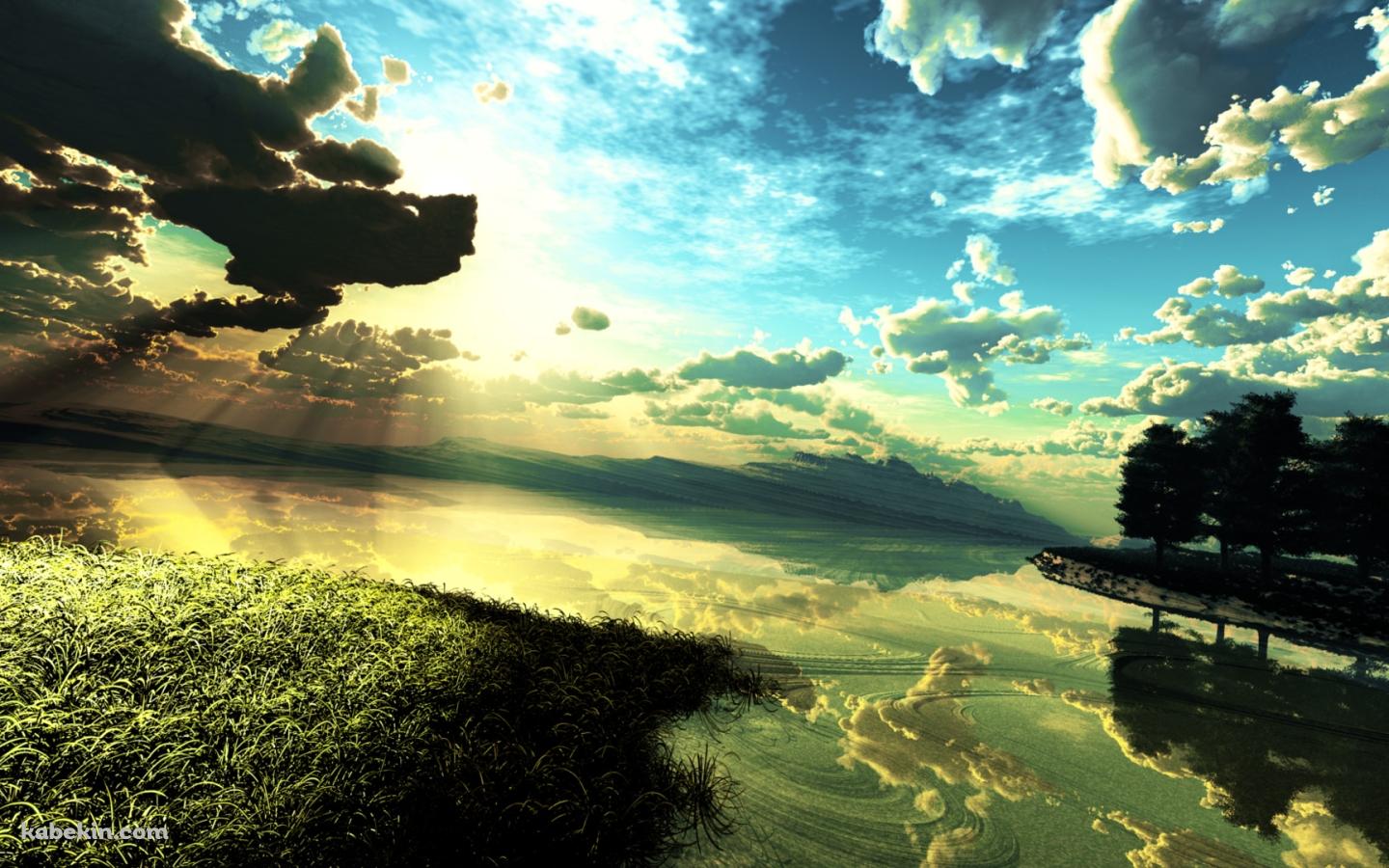 青みがかった自然の壁紙(1440px x 900px) 高画質 PC・デスクトップ用
