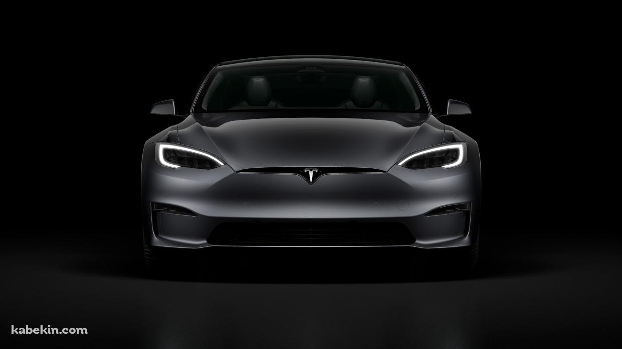 黒のテスラ 車の壁紙(1242px x 698px) 高画質 PC・デスクトップ用