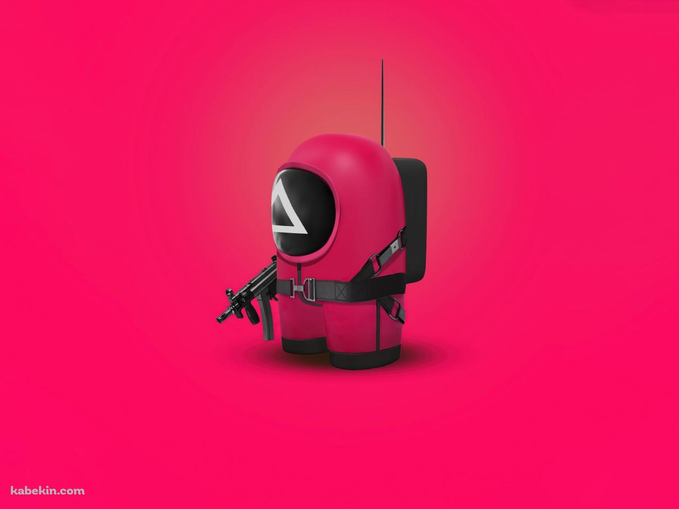 イカゲーム 赤の壁紙(1400px x 1050px) 高画質 PC・デスクトップ用