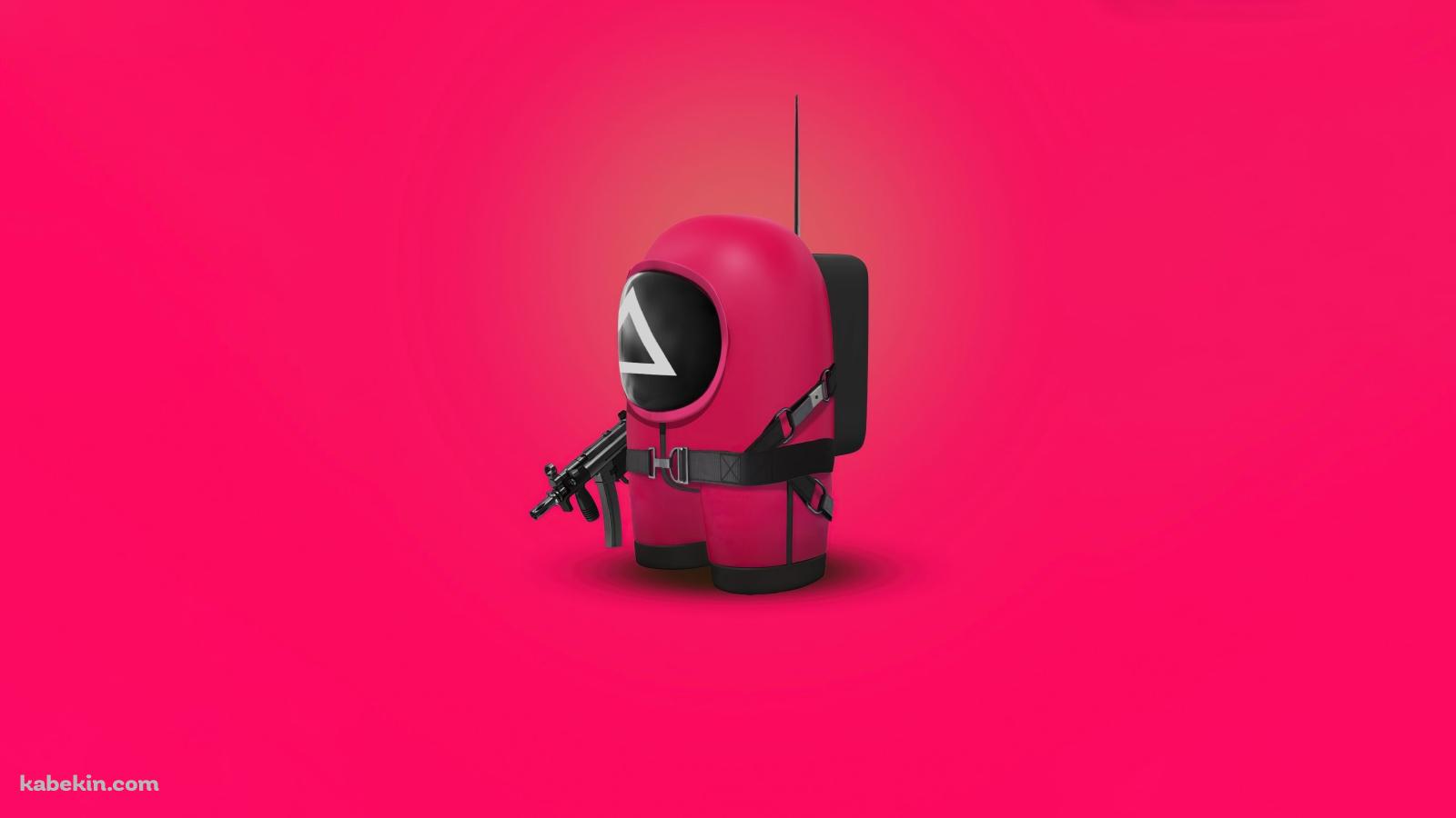 イカゲーム 赤の壁紙(1600px x 900px) 高画質 PC・デスクトップ用