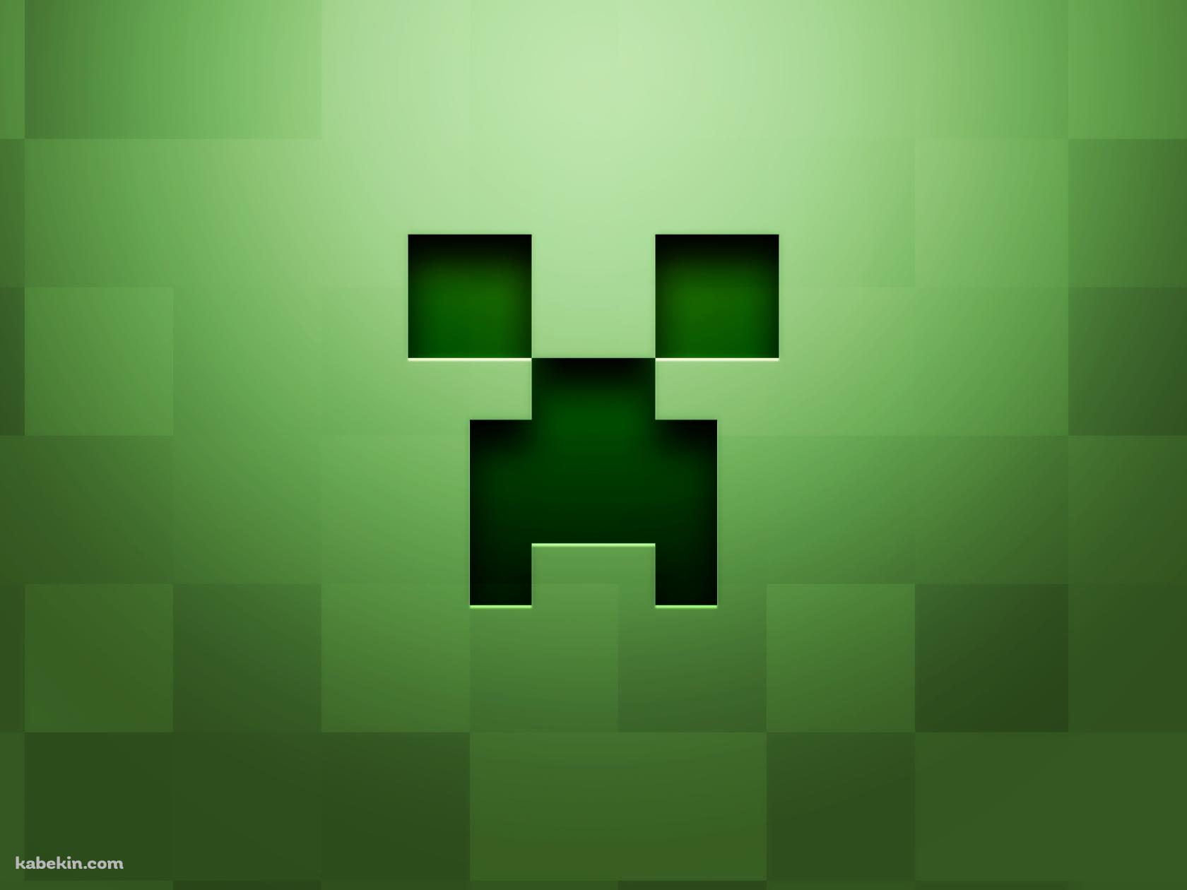 マインクラフト グリーン クリーパーの壁紙(1680px x 1260px) 高画質 PC・デスクトップ用