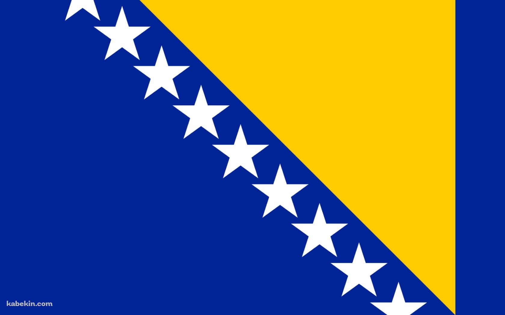ボスニア・ヘルツェゴビナ 国旗の壁紙(1680px x 1050px) 高画質 PC・デスクトップ用