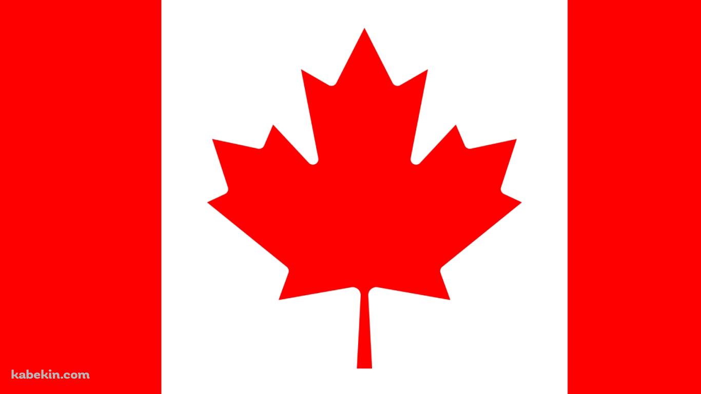 カナダ 国旗の壁紙(1366px x 768px) 高画質 PC・デスクトップ用