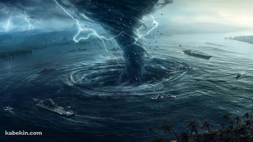 竜巻 ハリケーン 渦潮の壁紙(1051px x 591px) 高画質 PC・デスクトップ用