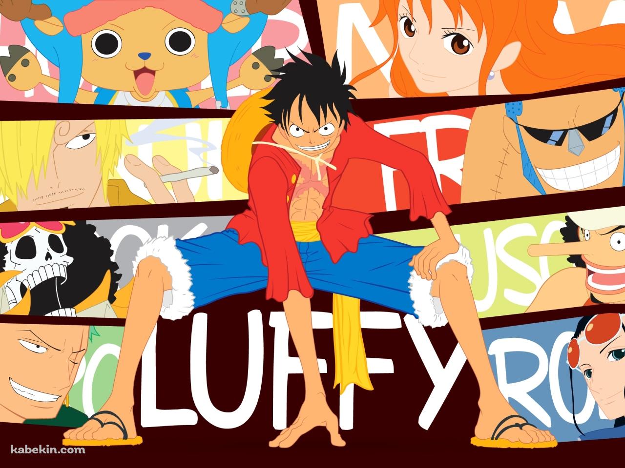ONE PIECE ルフィ チョッパー ナミ サンジ ロロノア・ゾロ フランキー ウソップ ブルック ニコ・ロビンの壁紙(1280px x 960px) 高画質 PC・デスクトップ用