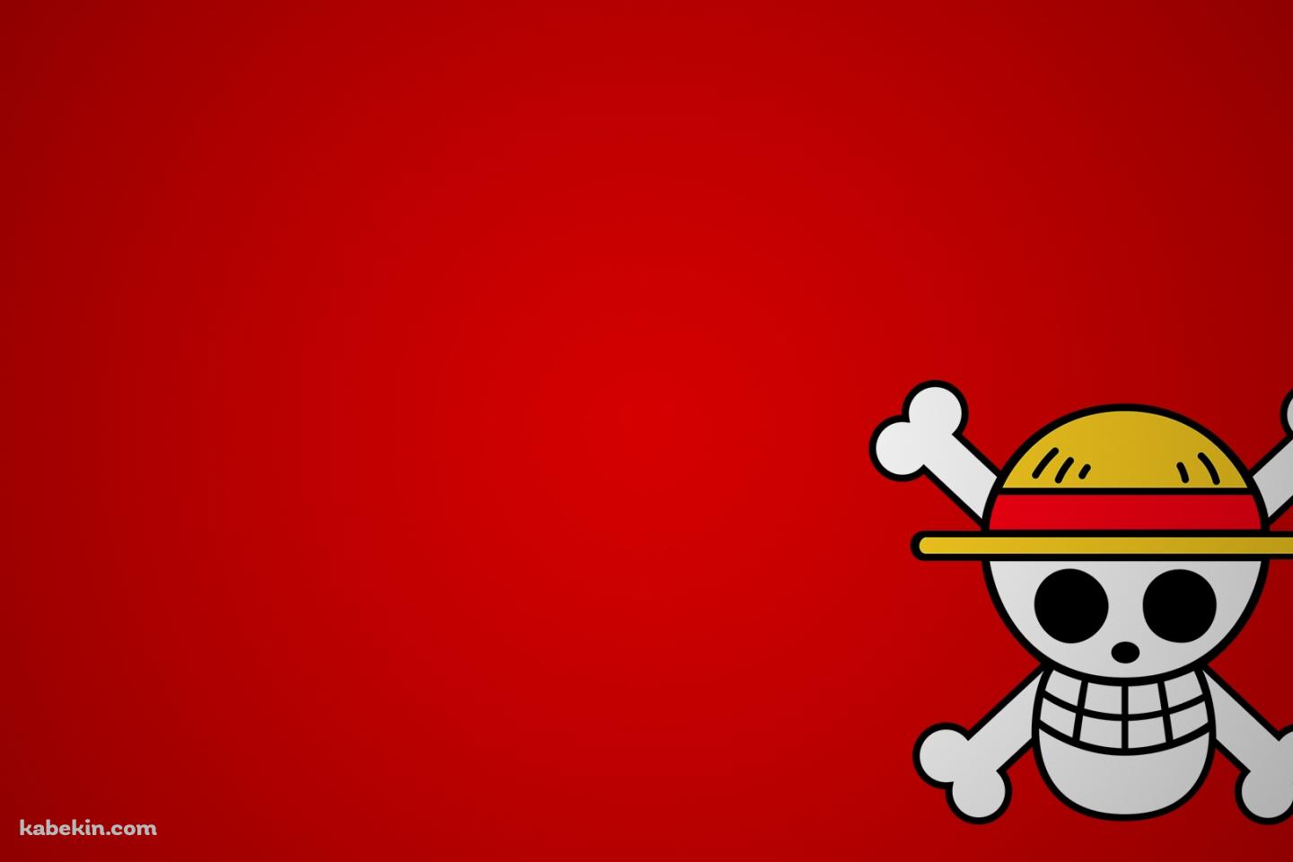 ONE PIECE ルフィ 海賊旗 ロゴ エンブレムの壁紙(1440px x 960px) 高画質 PC・デスクトップ用