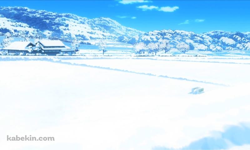 雪景色 田舎 日本 冬の壁紙(800px x 480px) 高画質 PC・デスクトップ用