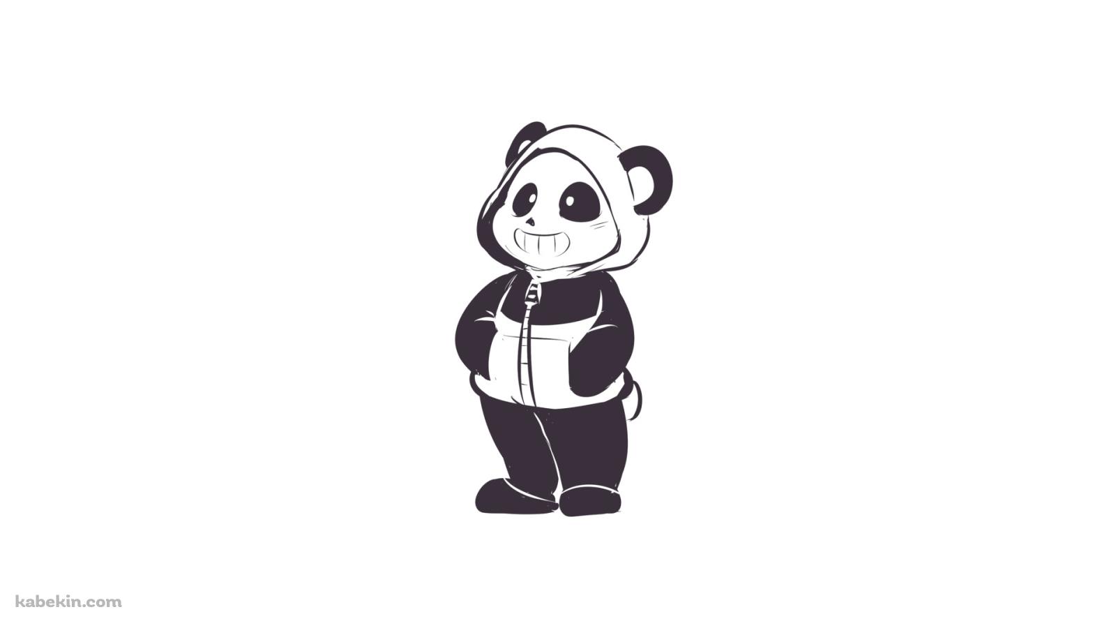 UNDERTALE サンズ パンダの壁紙(1600px x 900px) 高画質 PC・デスクトップ用