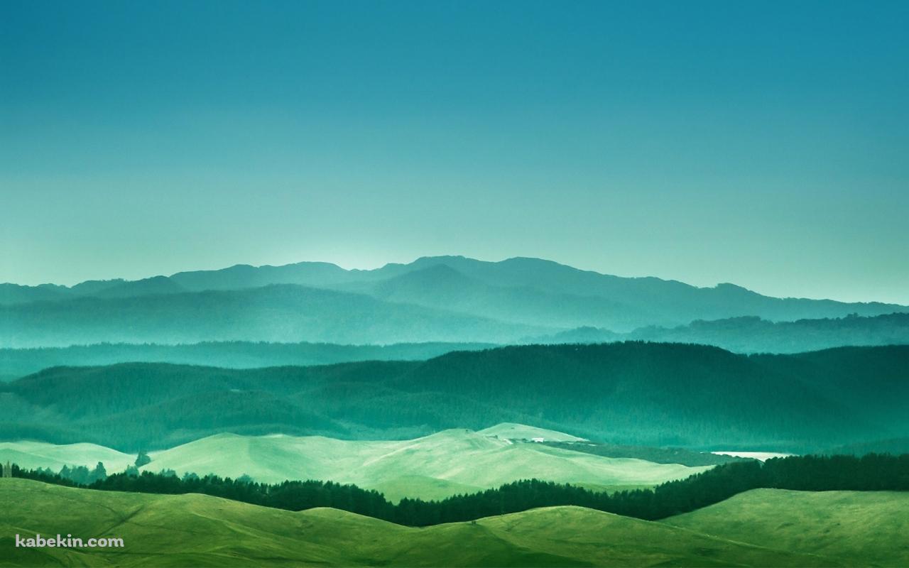 綺麗な緑の山 森 風景の壁紙(1280px x 800px) 高画質 PC・デスクトップ用