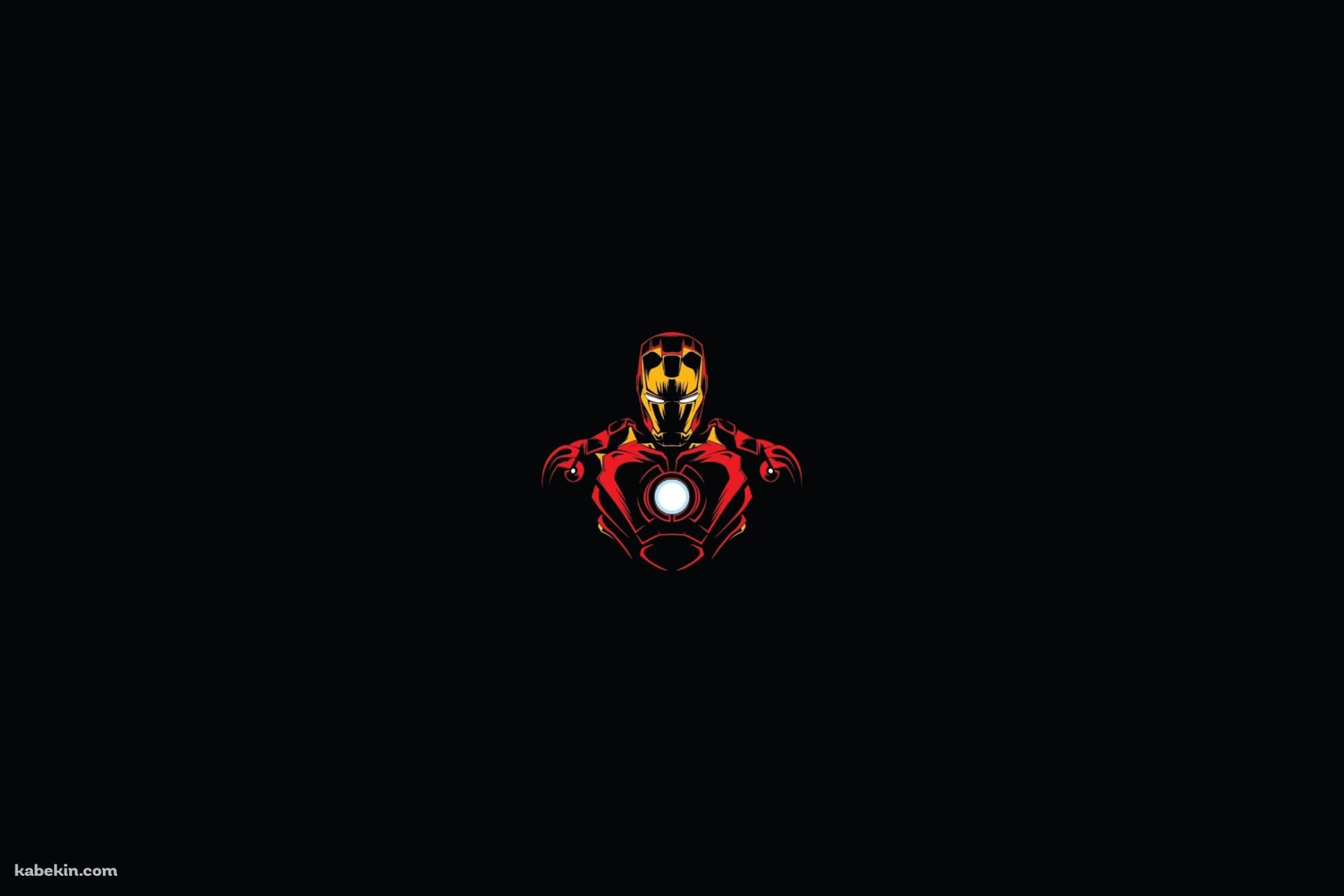 かっこいいアイアンマン 黒 イラストの壁紙(2000px x 1333px) 高画質 PC・デスクトップ用