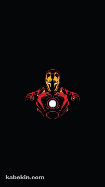 かっこいいアイアンマン 黒 イラストの壁紙(412px x 732px) 高画質 PC・デスクトップ用