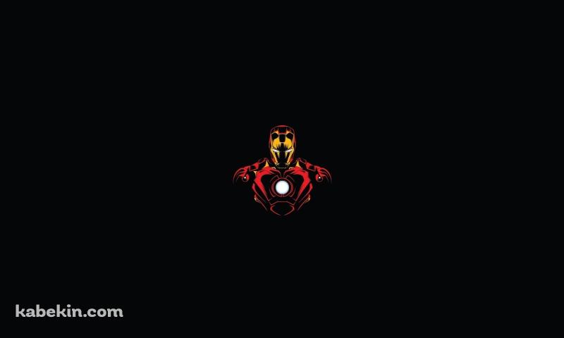かっこいいアイアンマン 黒 イラストの壁紙(800px x 480px) 高画質 PC・デスクトップ用