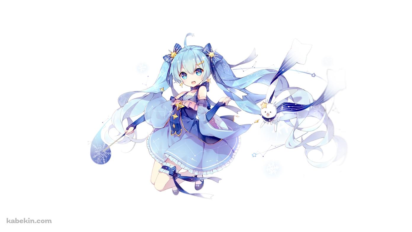 雪ミクの壁紙(1391px x 783px) 高画質 PC・デスクトップ用
