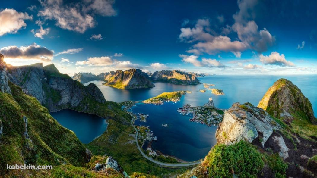 ノルウェー ロフォーテン諸島の壁紙(1051px x 591px) 高画質 PC・デスクトップ用