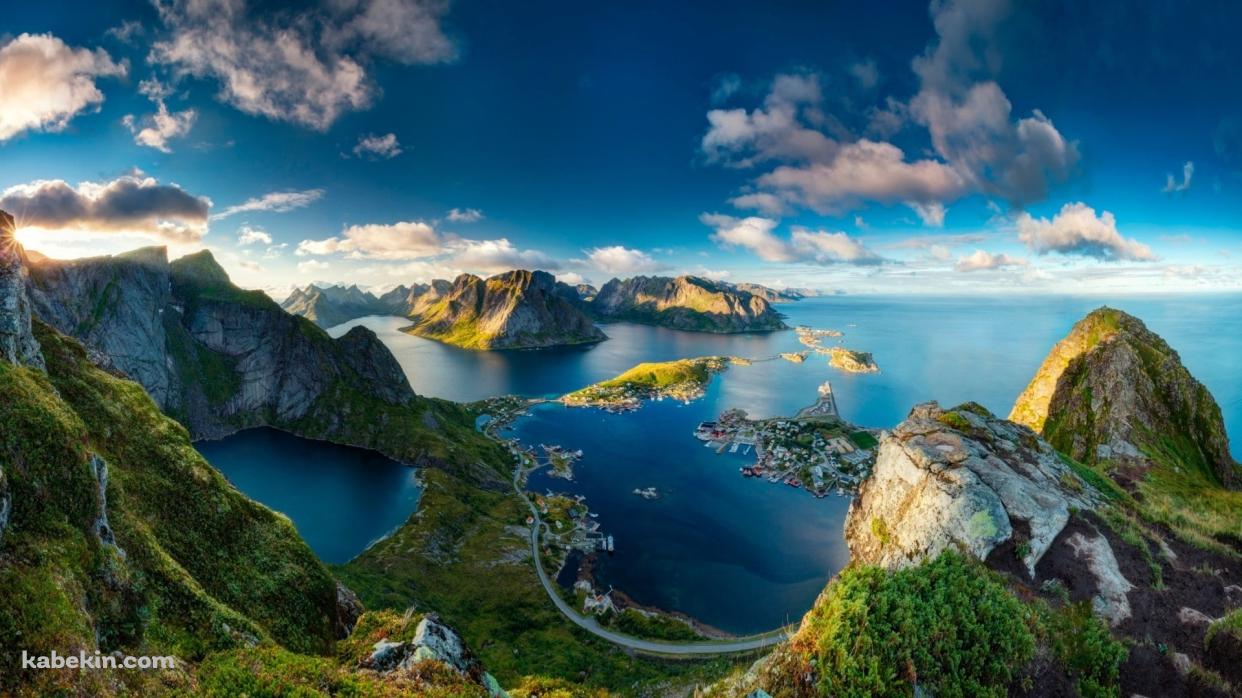 ノルウェー ロフォーテン諸島の壁紙(1242px x 698px) 高画質 PC・デスクトップ用