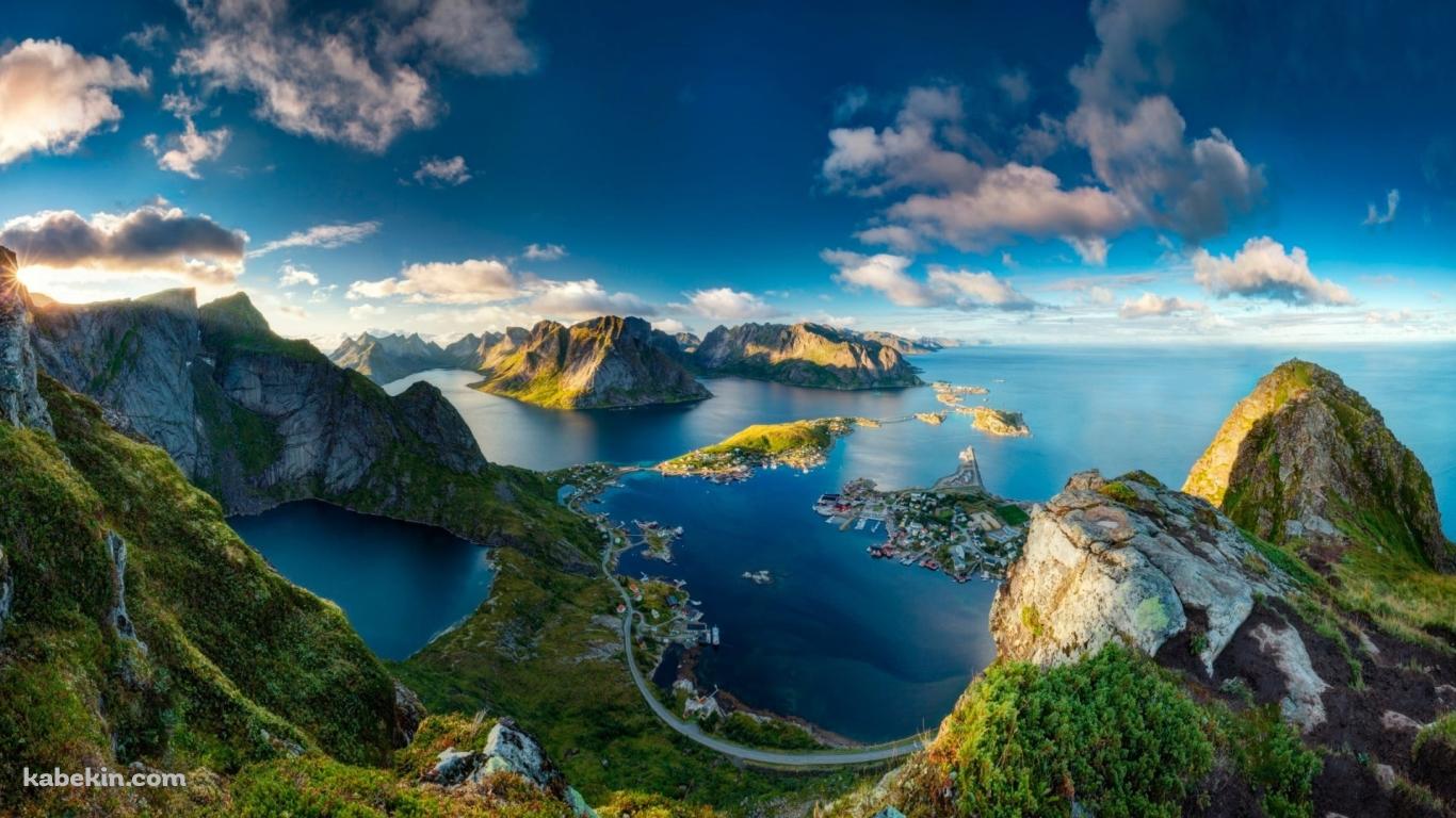 ノルウェー ロフォーテン諸島の壁紙(1366px x 768px) 高画質 PC・デスクトップ用