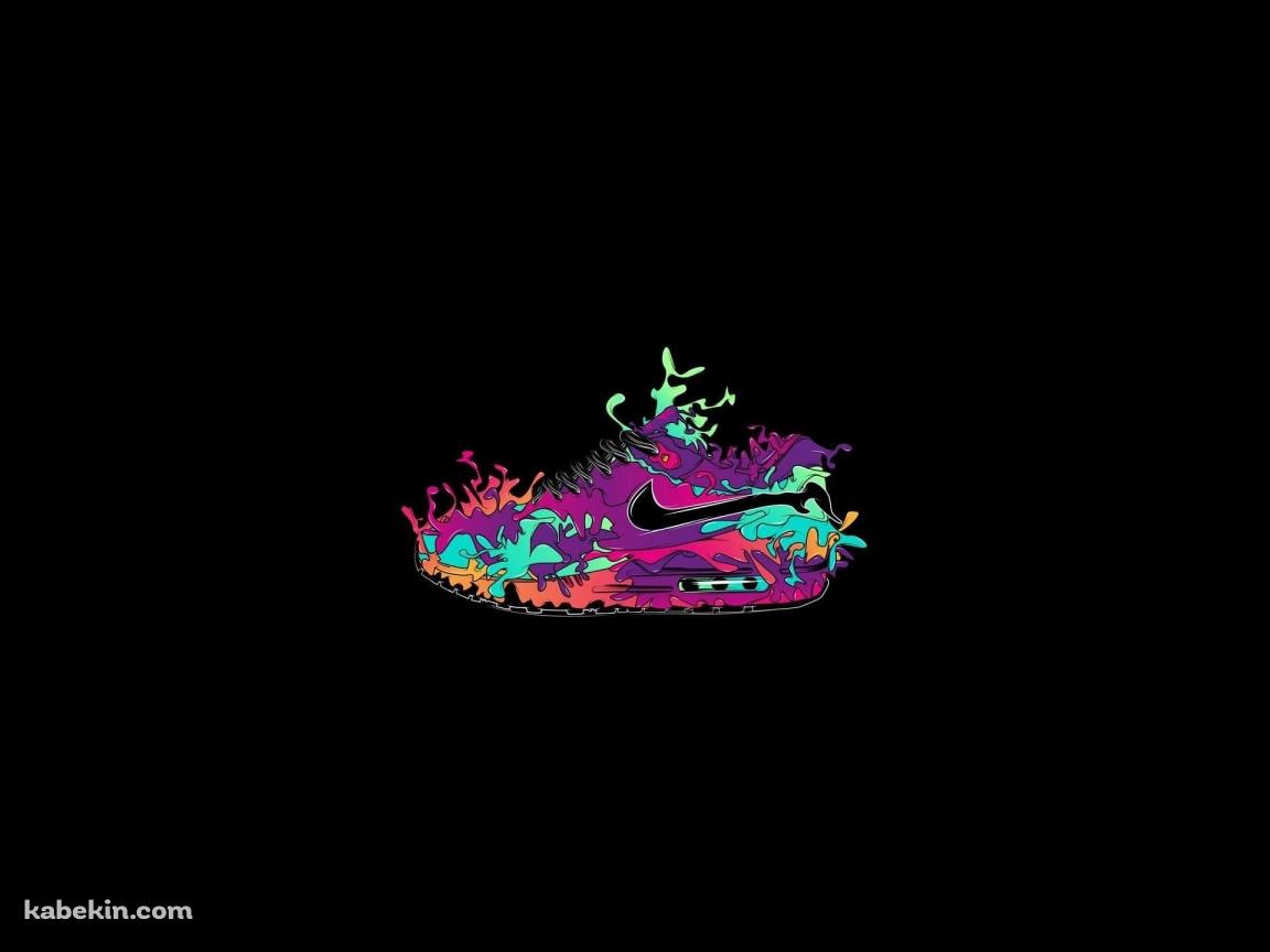 カラフルなNIKE シューズ ペイントの壁紙(1152px x 864px) 高画質 PC・デスクトップ用
