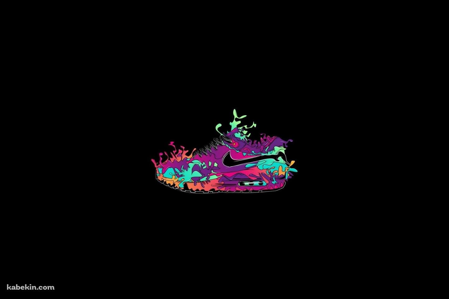カラフルなNIKE シューズ ペイントの壁紙(1440px x 960px) 高画質 PC・デスクトップ用