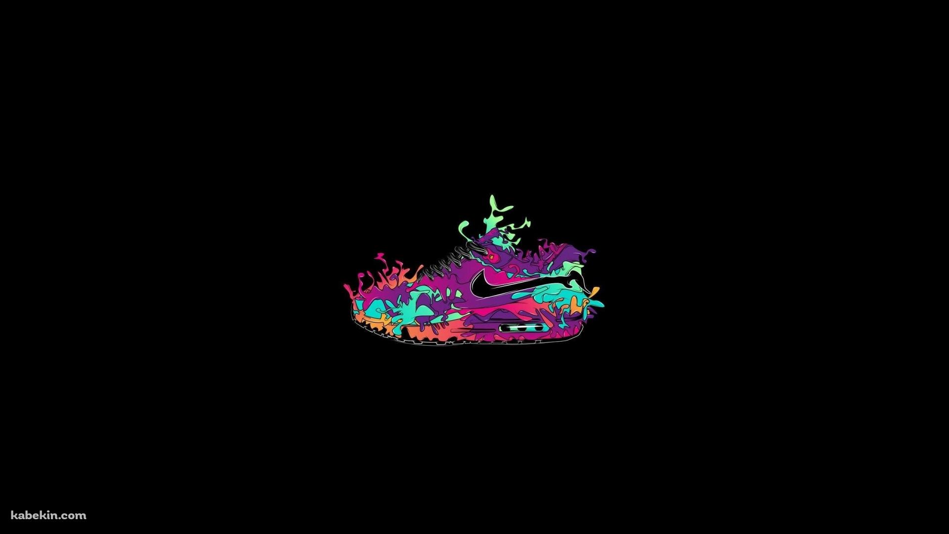 カラフルなNIKE シューズ ペイントの壁紙(1920px x 1080px) 高画質 PC・デスクトップ用