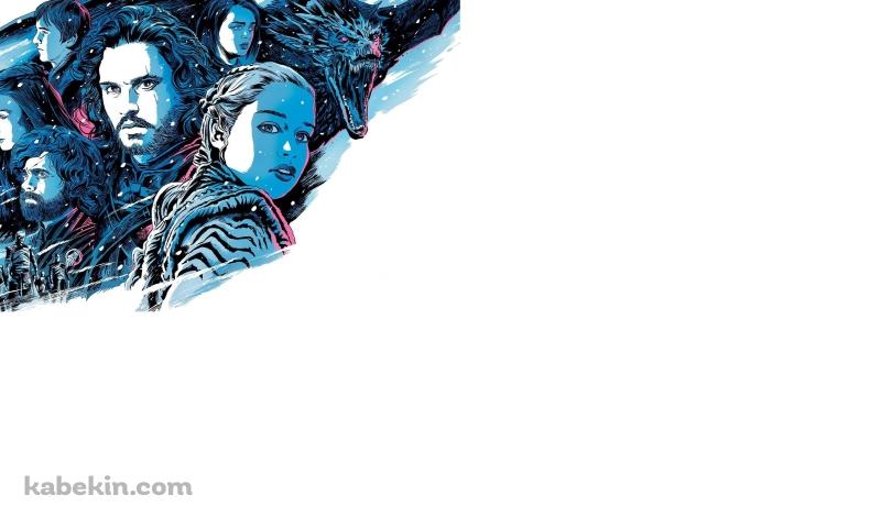 ゲーム・オブ・スローンズ アリア・スターク ジョン・スノウ ティリオン・ラニスター ブラン・スターク デナーリス・ターガリエン サンサ・スターク ホワイト・ウォーカー 夜の王の壁紙(800px x 480px) 高画質 PC・デスクトップ用