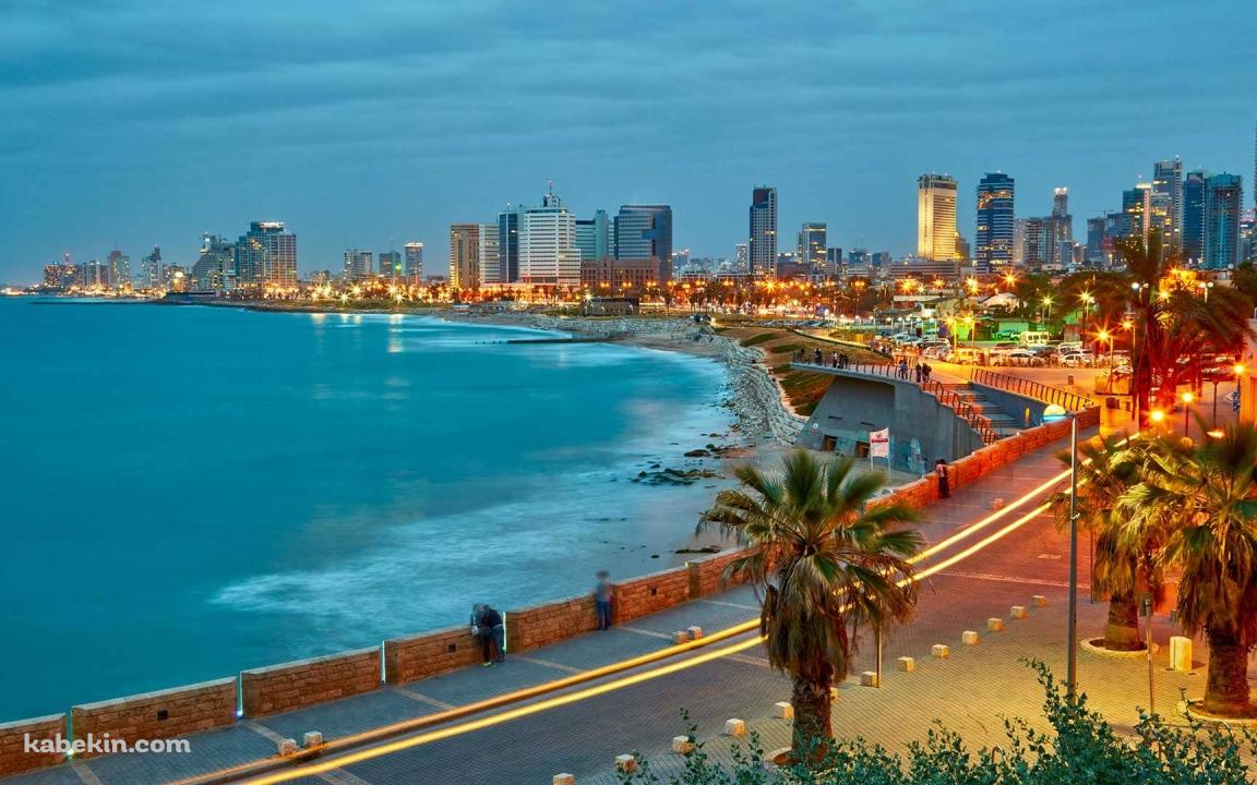 イスラエル テルアビブ 綺麗な海 シーサイドの壁紙(1152px x 720px) 高画質 PC・デスクトップ用
