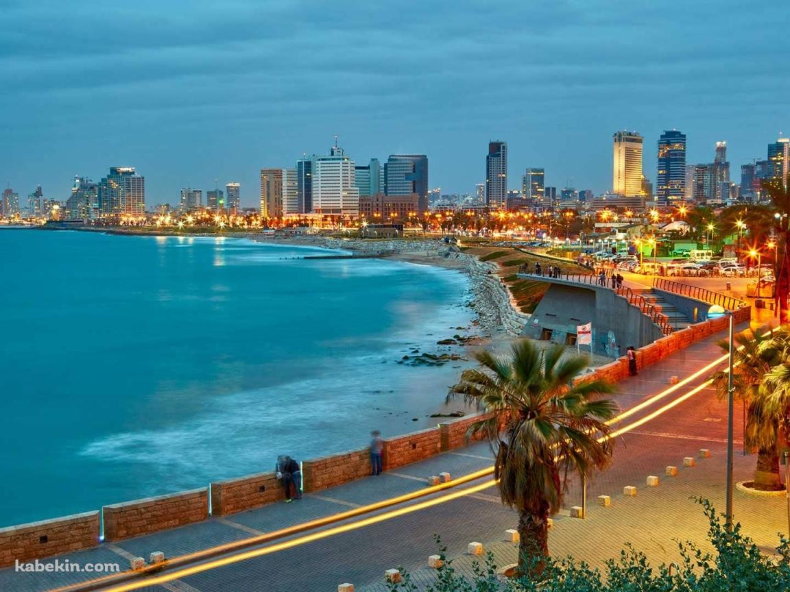 イスラエル テルアビブ 綺麗な海 シーサイドの壁紙(1152px x 864px) 高画質 PC・デスクトップ用