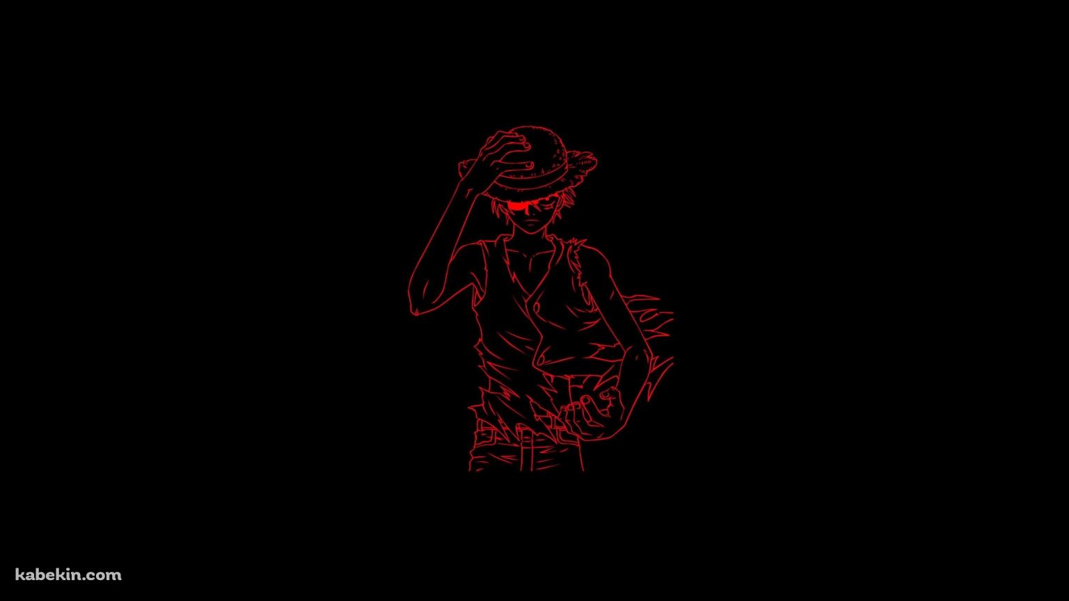 ONE PIECE 赤い麦わらのルフィの壁紙(1536px x 864px) 高画質 PC・デスクトップ用