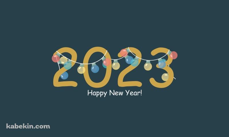 2023年 新年 Happy New Yearの壁紙(800px x 480px) 高画質 PC・デスクトップ用
