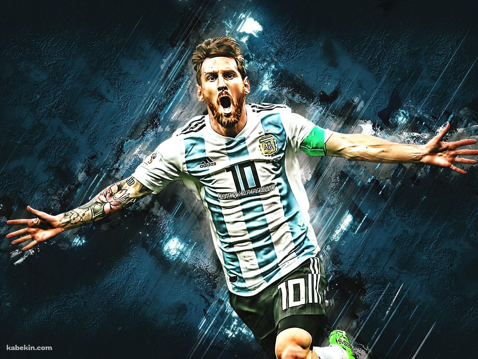 リオネル・メッシ サッカー アルゼンチン代表 2022年 カタールW杯 優勝の壁紙(1600px x 1200px) 高画質 PC・デスクトップ用