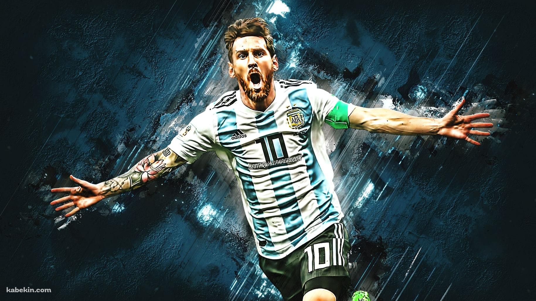リオネル・メッシ サッカー アルゼンチン代表 2022年 カタールW杯 優勝の壁紙(1829px x 1029px) 高画質 PC・デスクトップ用