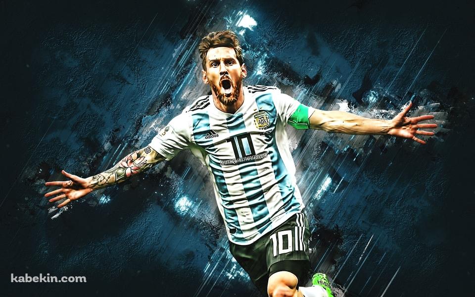 リオネル・メッシ サッカー アルゼンチン代表 2022年 カタールW杯 優勝の壁紙(960px x 600px) 高画質 PC・デスクトップ用