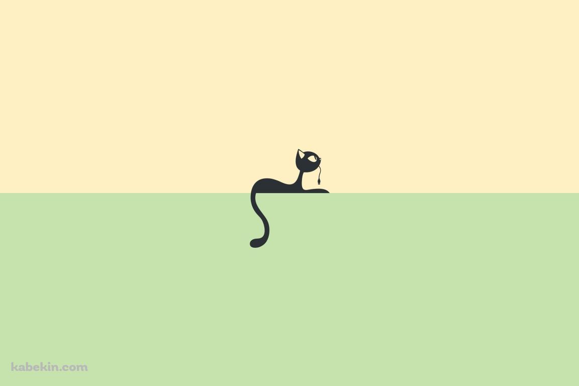 猫 イラストの壁紙(1152px x 768px) 高画質 PC・デスクトップ用
