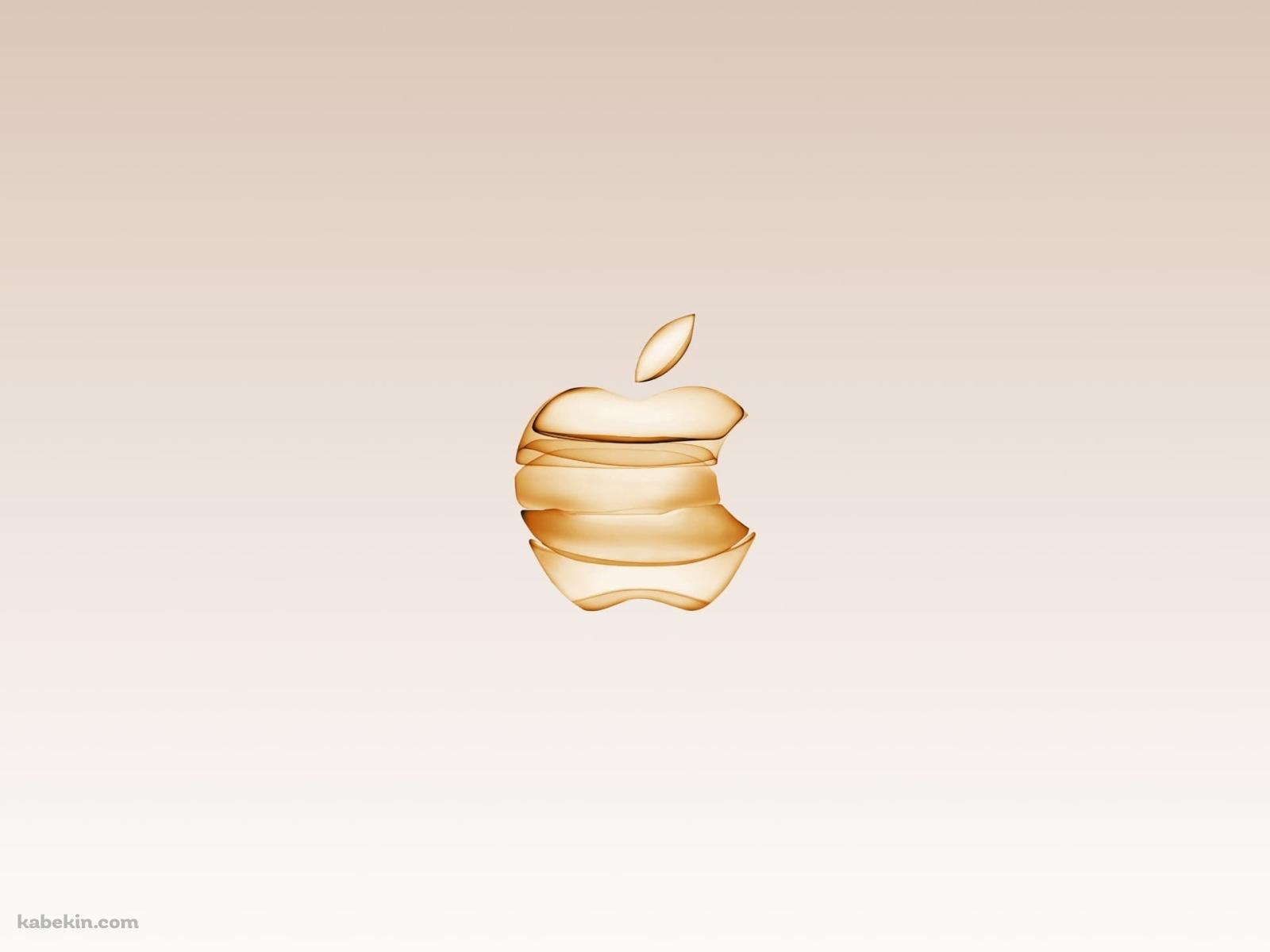 金色 アップルのロゴ 高級感 スタイリッシュの壁紙(1600px x 1200px) 高画質 PC・デスクトップ用