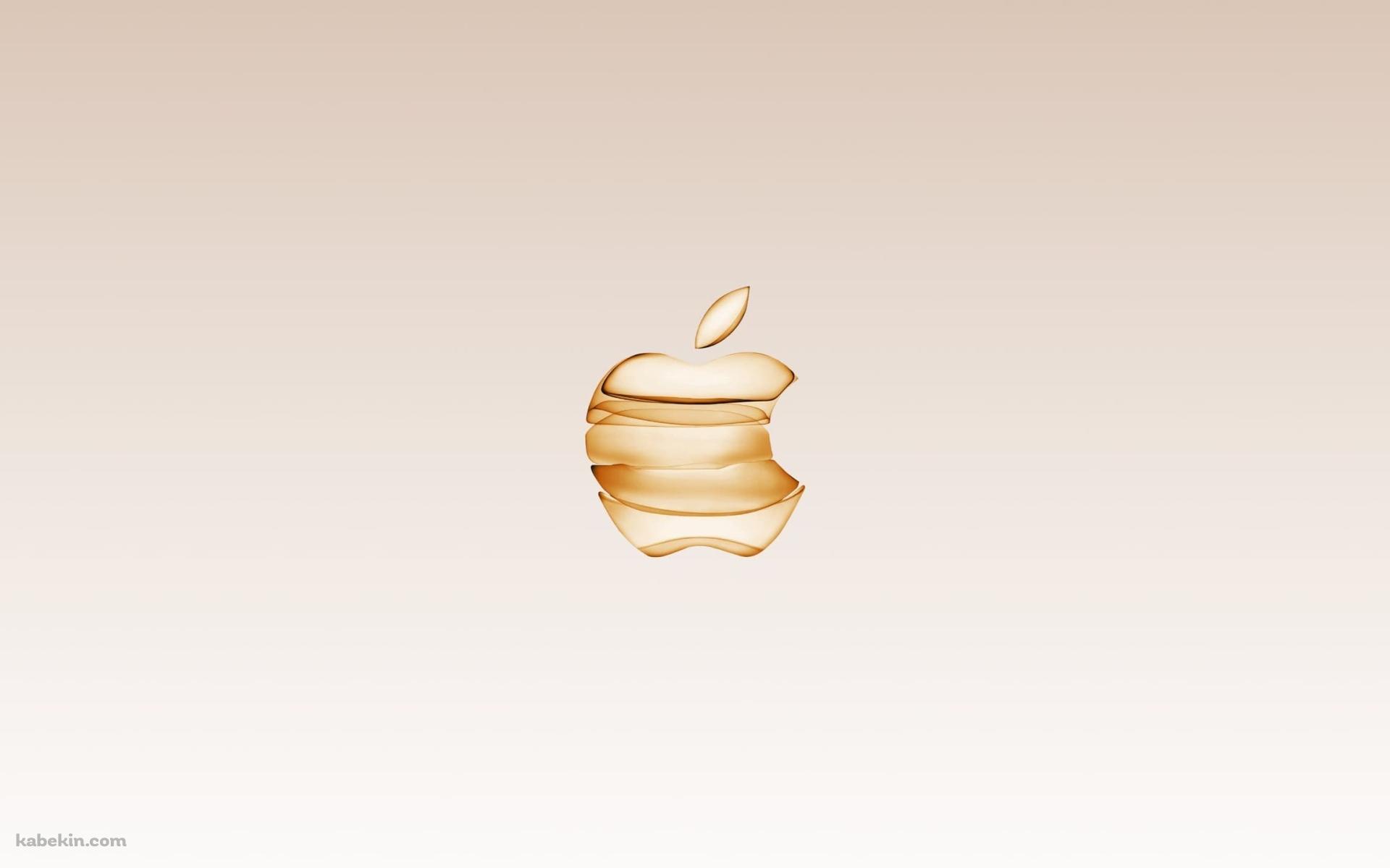 金色 アップルのロゴ 高級感 スタイリッシュの壁紙(1920px x 1200px) 高画質 PC・デスクトップ用