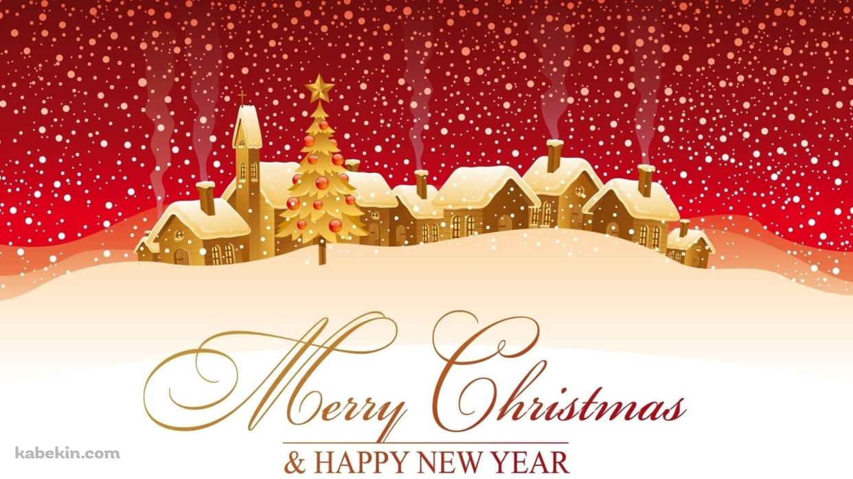メリークリスマス ハッピーニューイヤーの壁紙(1242px x 698px) 高画質 PC・デスクトップ用
