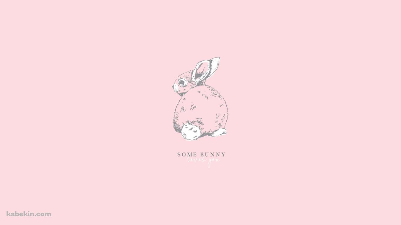Some Bunny かわいい兎の壁紙(1366px x 768px) 高画質 PC・デスクトップ用