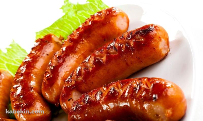 ウィンナー ソーセージ 肉 レタスの壁紙(800px x 480px) 高画質 PC・デスクトップ用