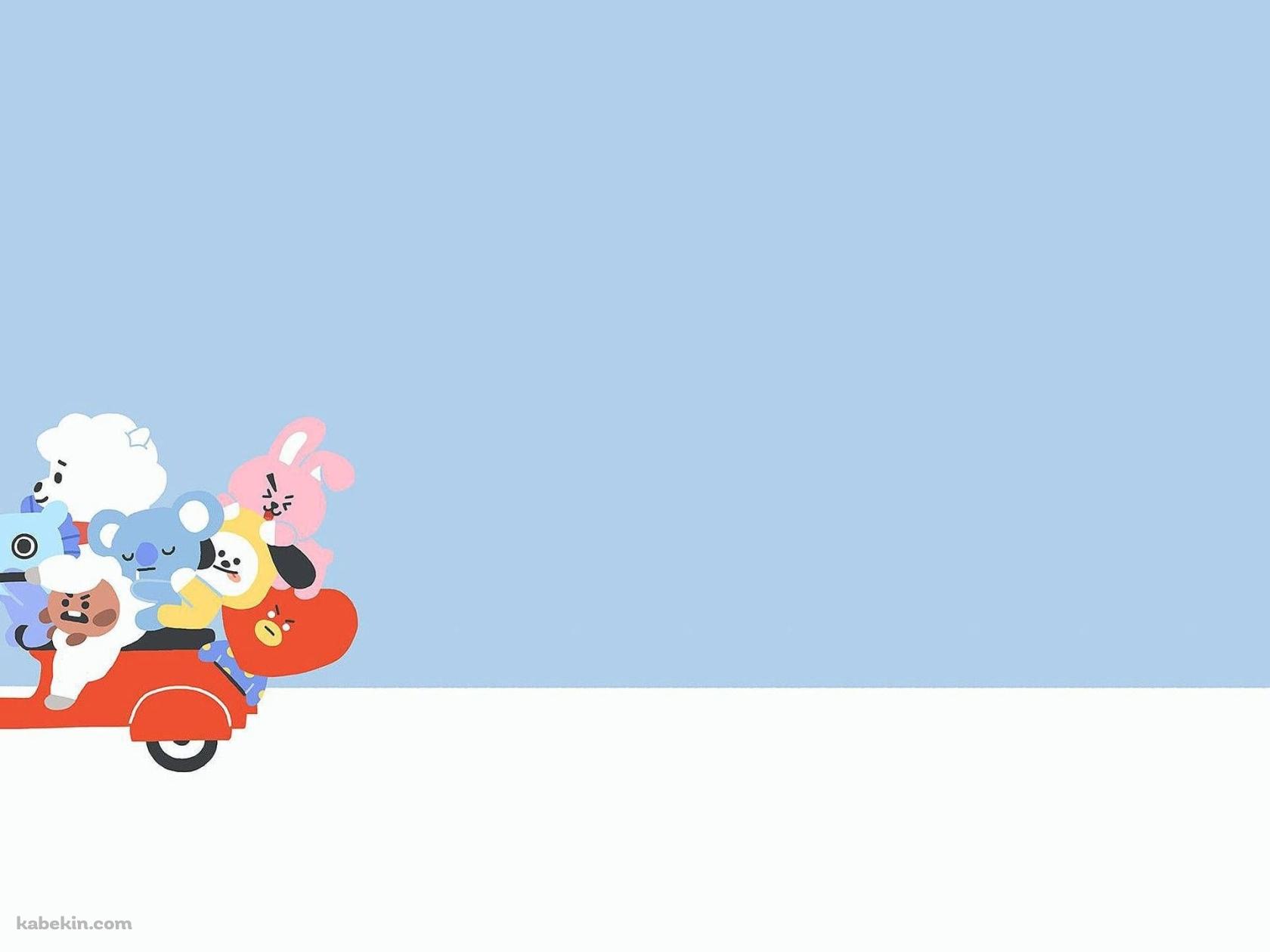 LINE BT21 BTS TATA KOYA RJ SHOOKY MANG CHIMMY COOKYの壁紙(1680px x 1260px) 高画質 PC・デスクトップ用