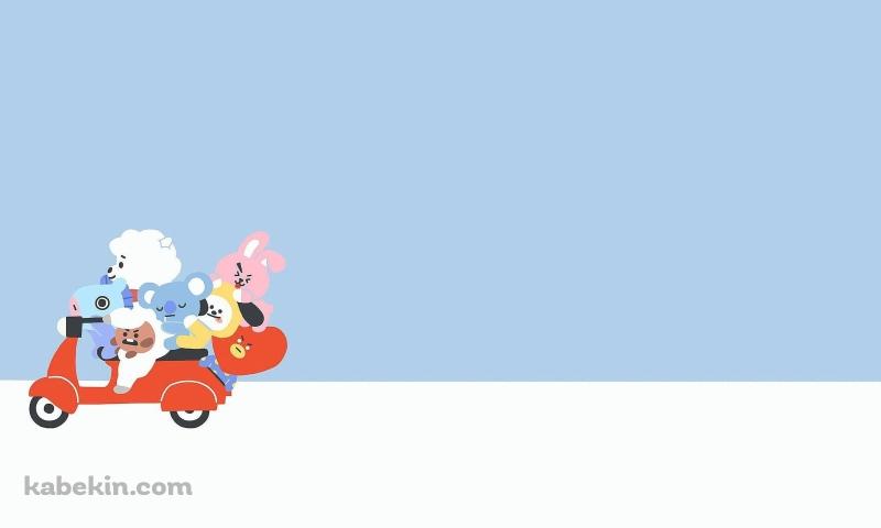 LINE BT21 BTS TATA KOYA RJ SHOOKY MANG CHIMMY COOKYの壁紙(800px x 480px) 高画質 PC・デスクトップ用
